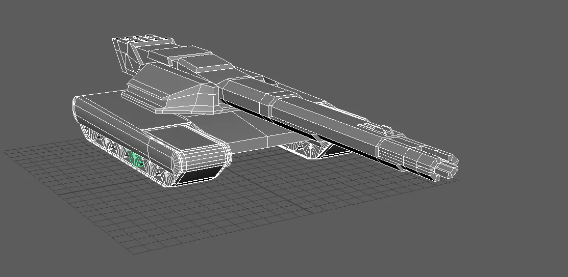 Low Poly Sci-fi Tank archive frame 02.