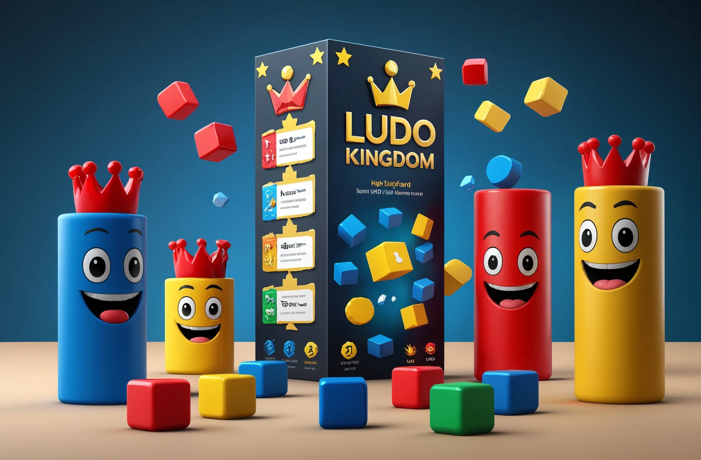 Ludo Kingdom board-game design frame.